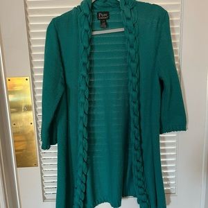 Teal/Green sweater jacket